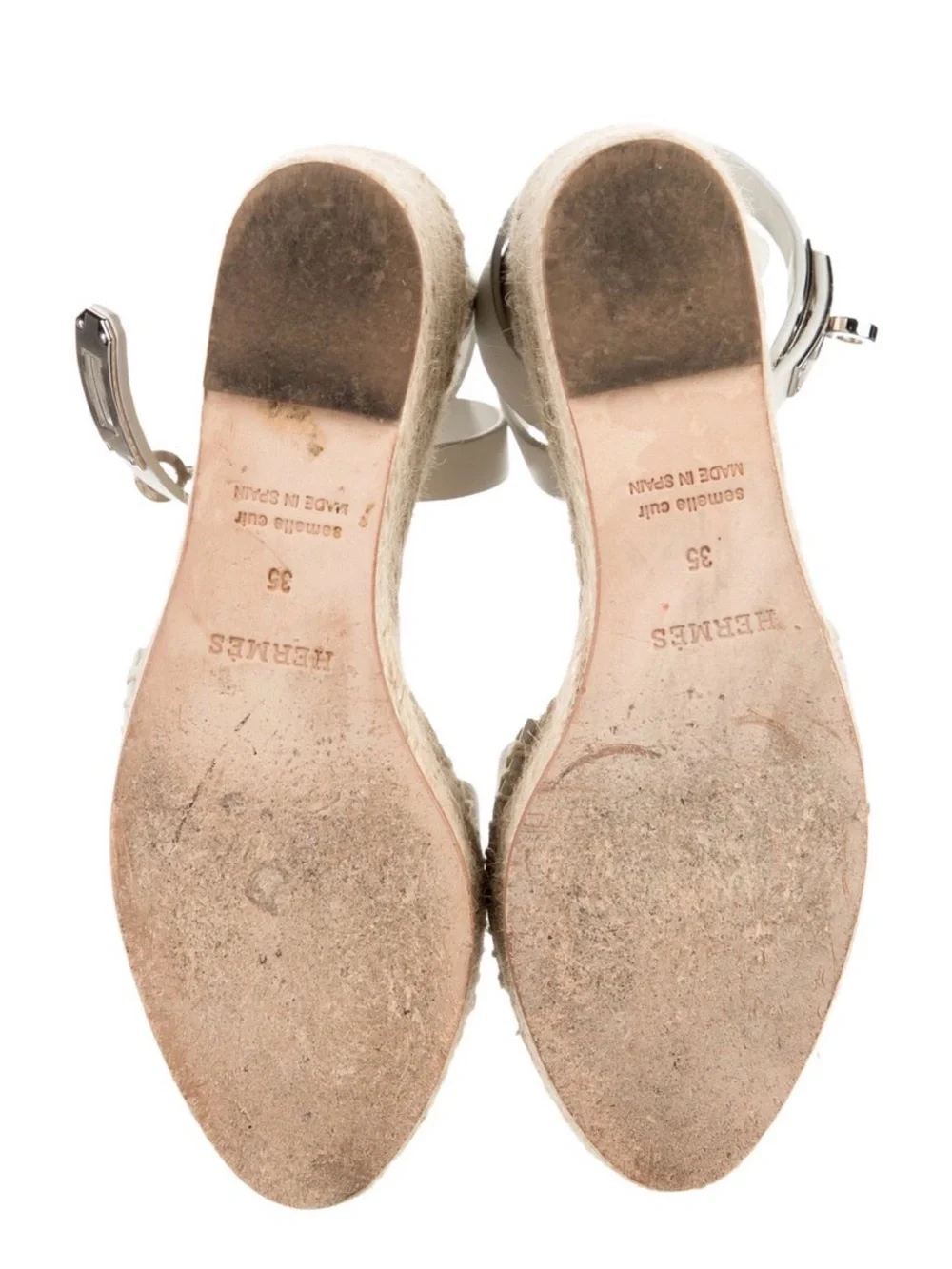 Hermes Tipoli Leather Espadrilles